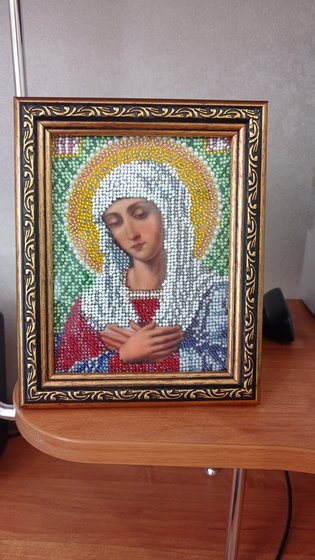 Работа «икона Пресвятой Божьей Матери Умиление  2025»