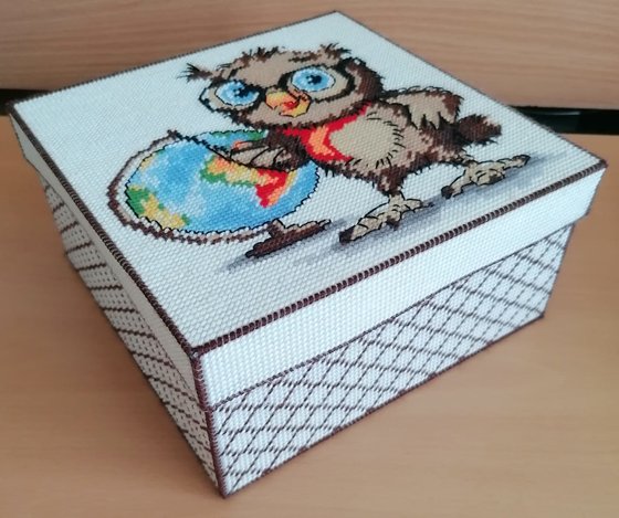 Работа «Совенок-географ. Коробка.»