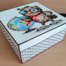 Работа «Совенок-географ. Коробка.»