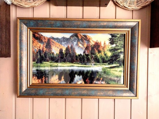 Работа «КК180 Закат в горах, Катюшкины крестики. В "одёжке".»