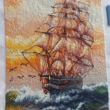 Работа «Картина из набора "Белоснежка" Под парусами»