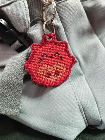 Работа «Брелок-котик»