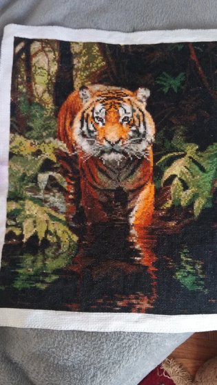 Работа «Тигр на водопое»