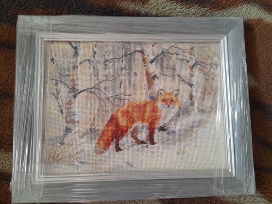 Работа «Лиса в зимнем лесу»