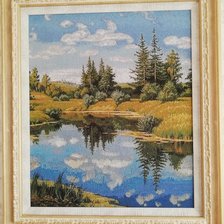 Работа «Летний пейзаж: отражение»