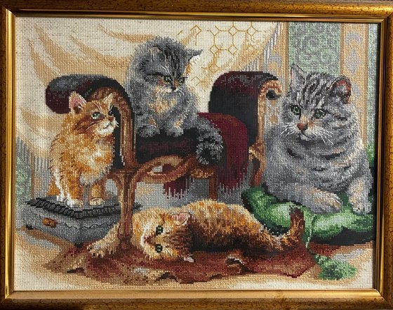 Работа «Семейство котов»