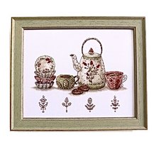 Работа ««Хранители чая»Сделай своими руками ,24х22, 27 цветов,»