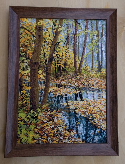 Работа «Пейзаж в осенних тонах»