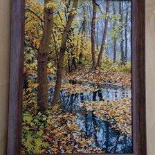 Работа «Пейзаж в осенних тонах»