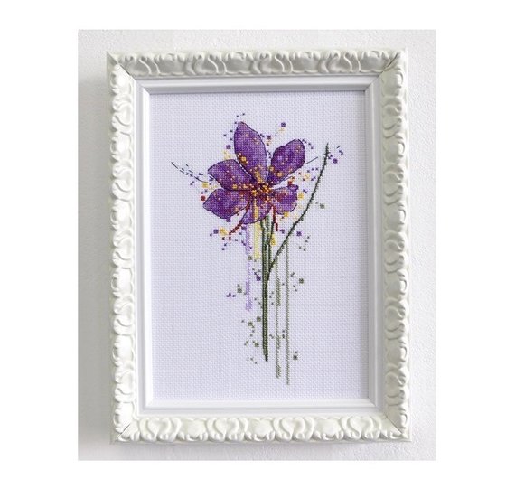 Работа «Акварельный крокус RTO 13х20,5 15 цветов»