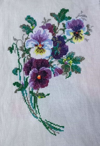 Работа «Анютины глазки»