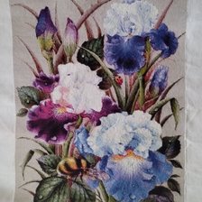 Работа «Ирисы и шмель»
