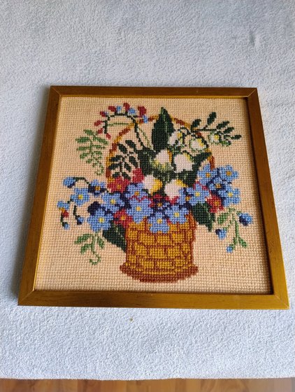 Работа «Kwiaty w koszyku»