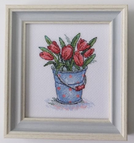 Работа «Свежесть тюльпанов ,МП Студия,8х11,13 цветов»