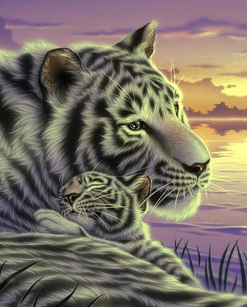 Львы, тигры, леопарды (собираем картинки) №3211