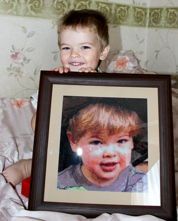 Как создавался портрет сынули... №13757