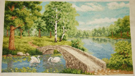 Лесное озеро №19004