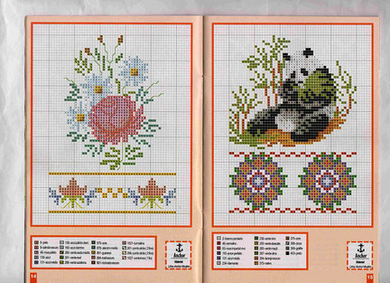 Небольшие цветы и бордюры №20014