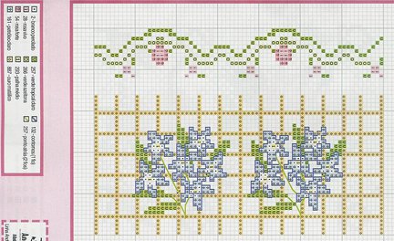 Небольшие цветы и бордюры №20020