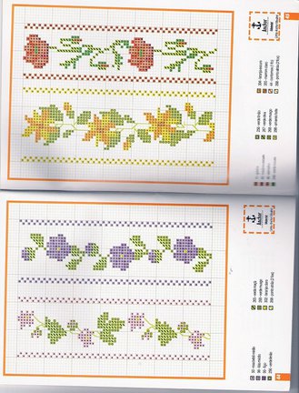 Небольшие цветы и бордюры №20022