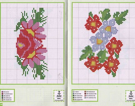 Небольшие цветы и бордюры №20037