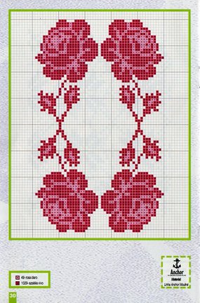 Небольшие цветы и бордюры №20039