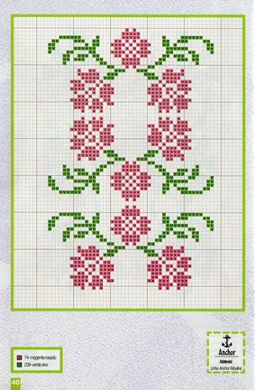 Небольшие цветы и бордюры №20044