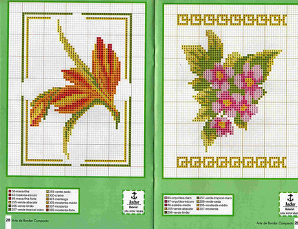 Небольшие цветы и бордюры №20064