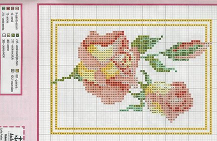 Небольшие цветы и бордюры №20103