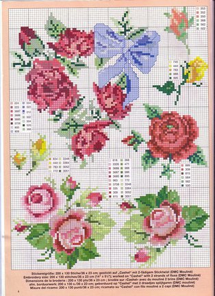 Небольшие цветы и бордюры №20156