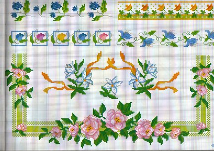 Небольшие цветы и бордюры №20221