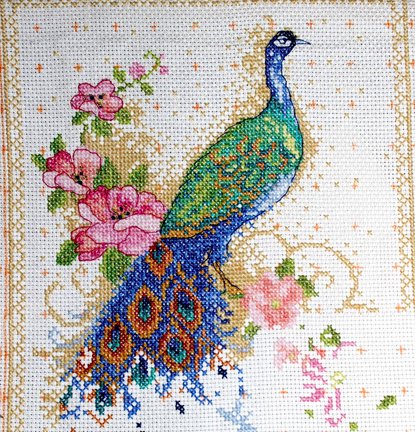 Павлин из журнала «Вышиваю крестиком» №23305