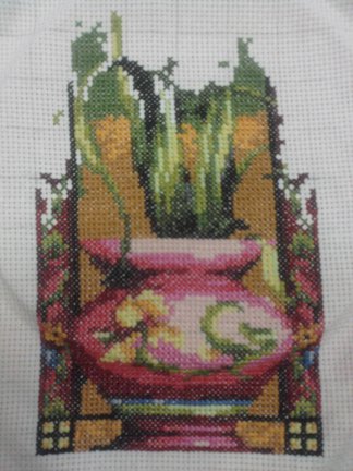 Процесс вышивки «Ирисы» №24630