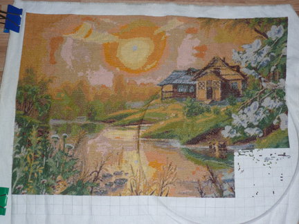 Вышивка по схеме Crosti.Ru в процессе №25133