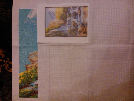 Водопад (исполнение в бисере) №25420