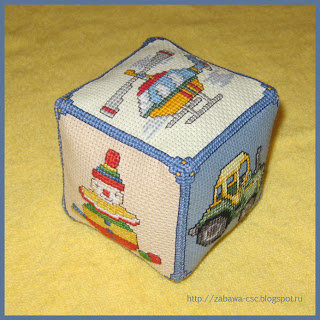 Мягкий кубик для малыша. Мастер-класс. №26934