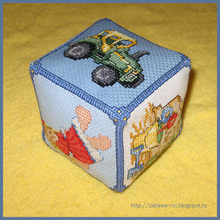 Мягкий кубик для малыша. Мастер-класс. №26935