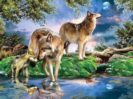 Волки (собираем картинки) №27905