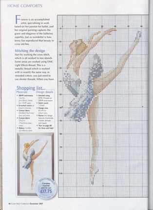 Схемы вышивки на тему «балет, танец» №32709