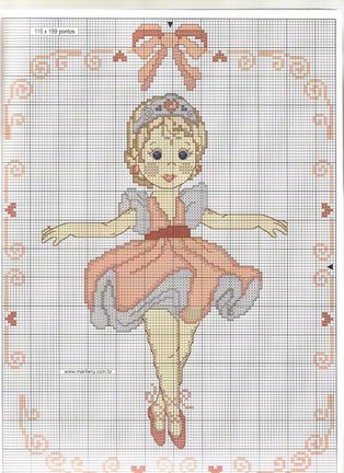 Схемы вышивки на тему «балет, танец» №33002