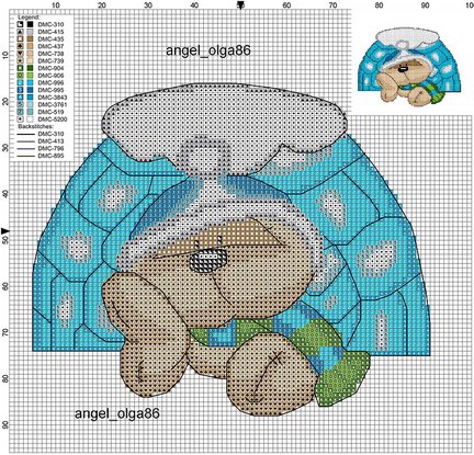 Делюсь схемами мишек №39822