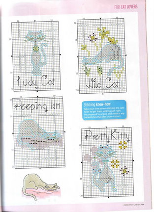 Схема котов на рубашку №39857