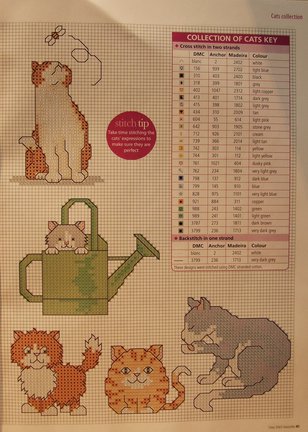 Схема котов на рубашку №39883