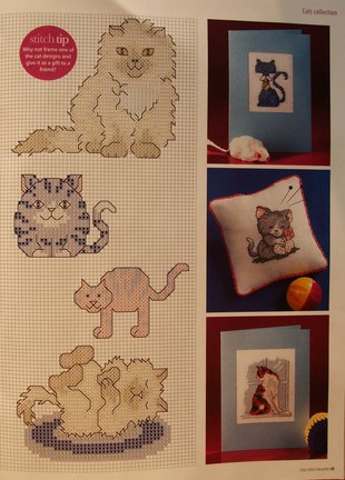 Схема котов на рубашку №39887