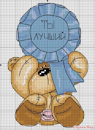 Делюсь схемами мишек №39979