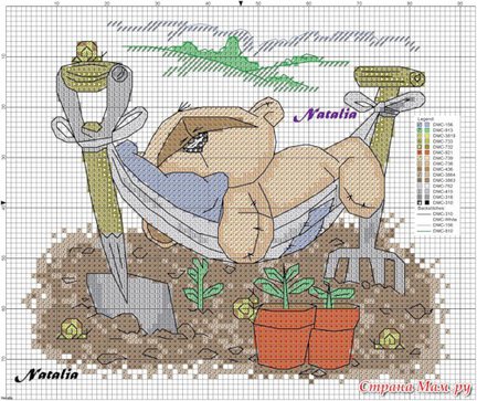 Делюсь схемами мишек №39980