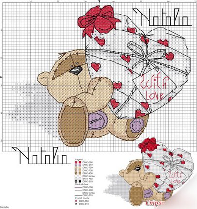 Делюсь схемами мишек №39983