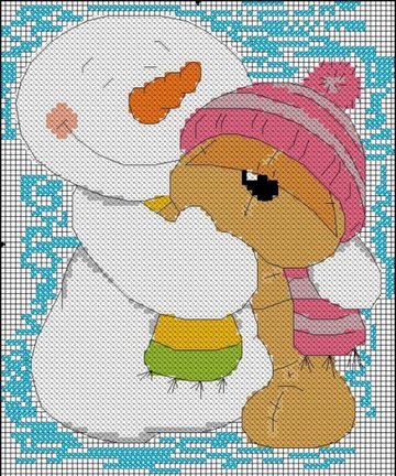 Делюсь схемами мишек №39992