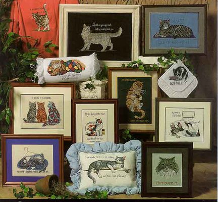 Схема котов на рубашку №40133