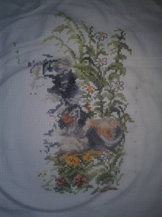 Процесс вышивки «Идиллия» от Чудесной иглы №41937